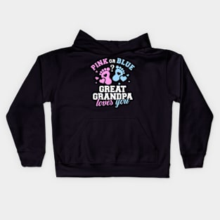 Gender reveal great grandpa Kids Hoodie